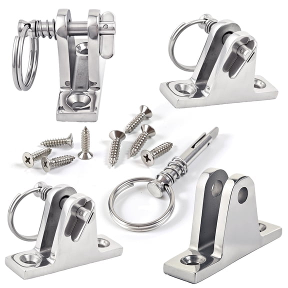 Bimini Top Deck Hinge 316 Stainless Steel Marine Hardware 4 Pack