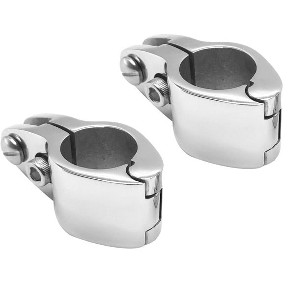 Bimini Top Hinge Rail Mount, 2 PCS Marine Boat Jaw Slide 316 Stainless Steel Hardware (1 INCH)
