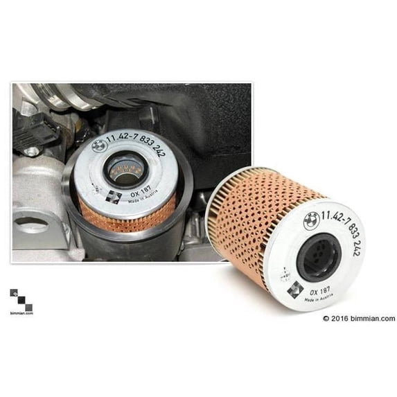 Bimmian FIL461A6C BMW Original Equipment Oil Filter for BMW E46 325xi Touring - Single Filter Kit