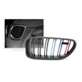 thumbnail image 1 of Bimmian GSTAAA0G3 M-Colored Grill Stripe Decals For Any Vehicle - Grey Style, White Lite Grey Black, 1 of 1