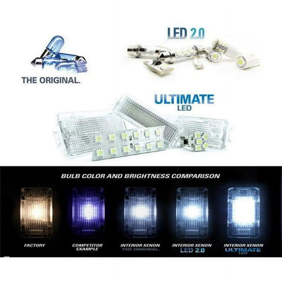 Bimmian IXB65AFYY Interior Xenon Bulbs- For E65 Standard Wheelbase- Xenon Colored Filament Bulb Kit- 17 bulbs