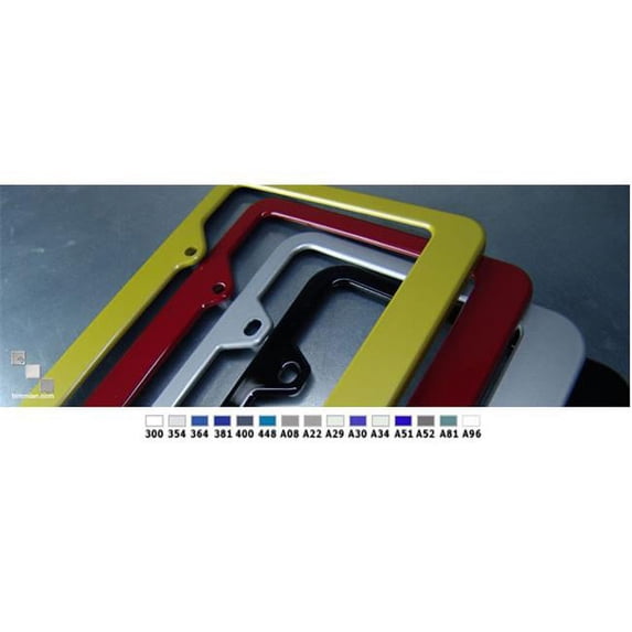 Bimmian PPFAANA08 Painted Plate Frame- North American Sized Plate- Silver Grey- A08