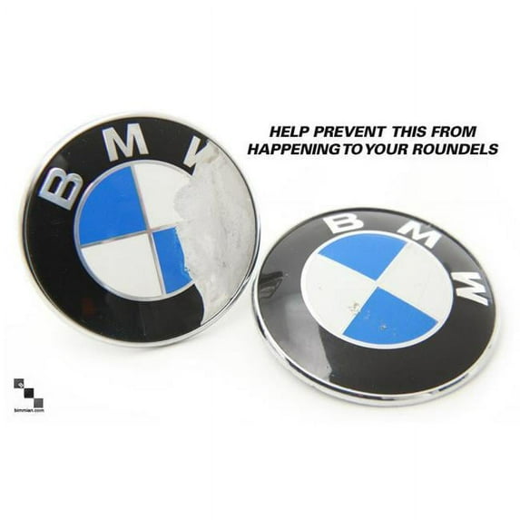 Bimmian RPF32A80M BMW Roundel Emblem Protection - 7 Piece Kit for BMW 4 Series Coupe - 2014 Plus - F32 - Medium Tint Front, Rear, Steering Wheel & 4 Wheels