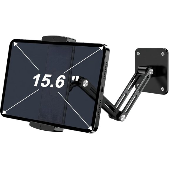 Bimo Tablet Wall Mount Holder for 4.7-15.6 inch, iPad with Arm & Adjustable Rotating Base Compatible iPad, Devices