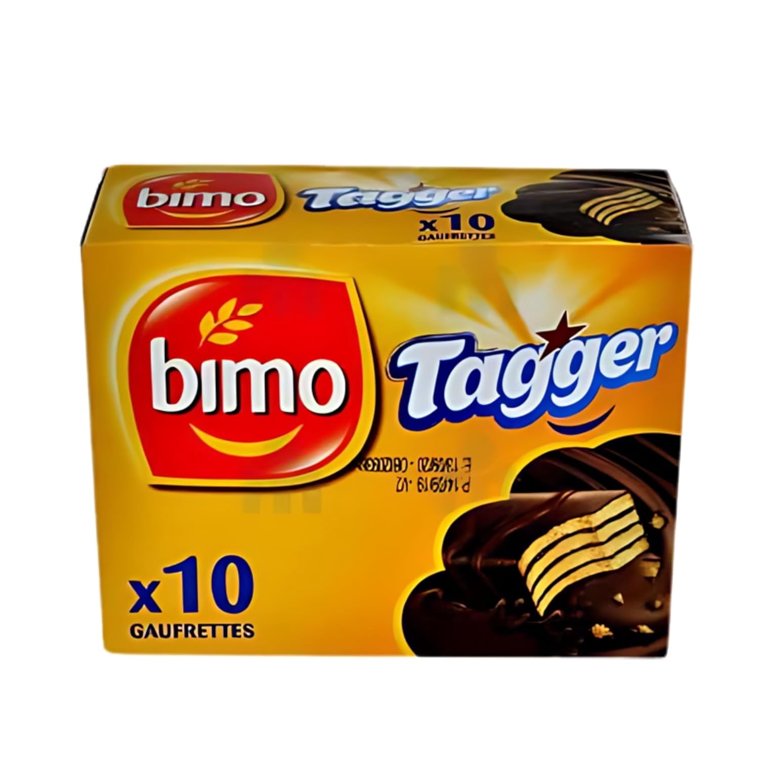 Bimo Tagger Crispy Chocolate Waffle Snacks, Pack of 10, Moroccan ...