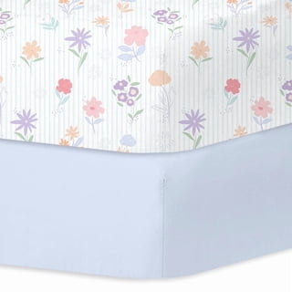 Bimocosy Crib Sheets Fitted 2 Pack for Baby Boys & Girls 52'’ x 28'' (Garden)