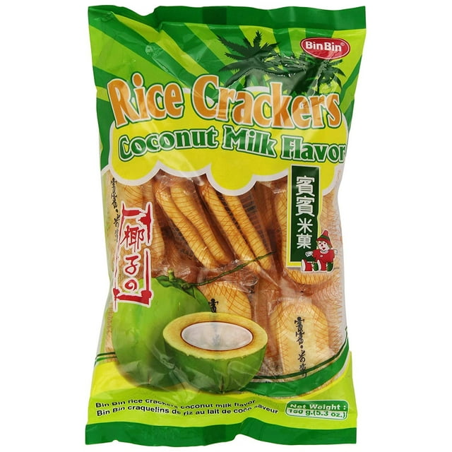 Bin Bin Rice Crackers, Coconut Milk, 5.3 Ounce