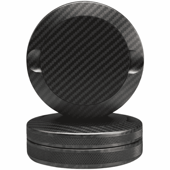 "Bin Bros Signature Metal Pouch Tin - Aircraft Aluminum Storage Case & Holder - Airtight EDC Can, Dual-Compartment - Fits Zyn, Velo, Rogue - Carbon Fiber "