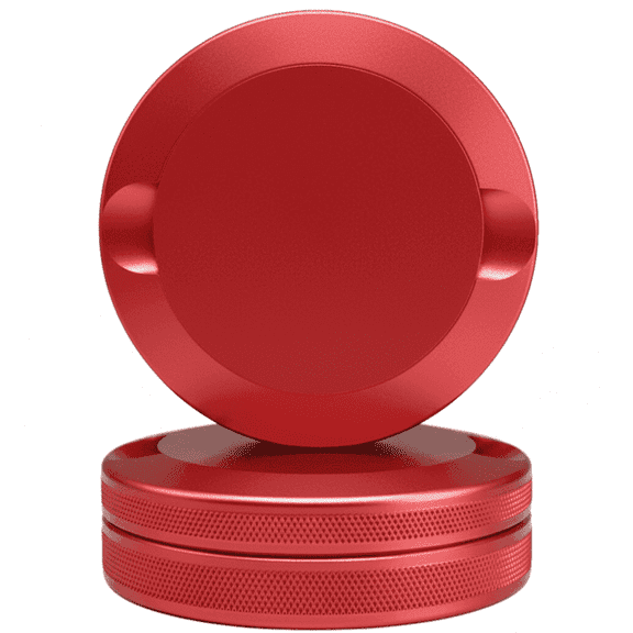 Bin Bros Signature Metal Pouch Tin - Aircraft Aluminum Storage Case & Holder - Airtight EDC Can, Dual-Compartment - Fits Zyn, Velo, Rogue - Crimson Red