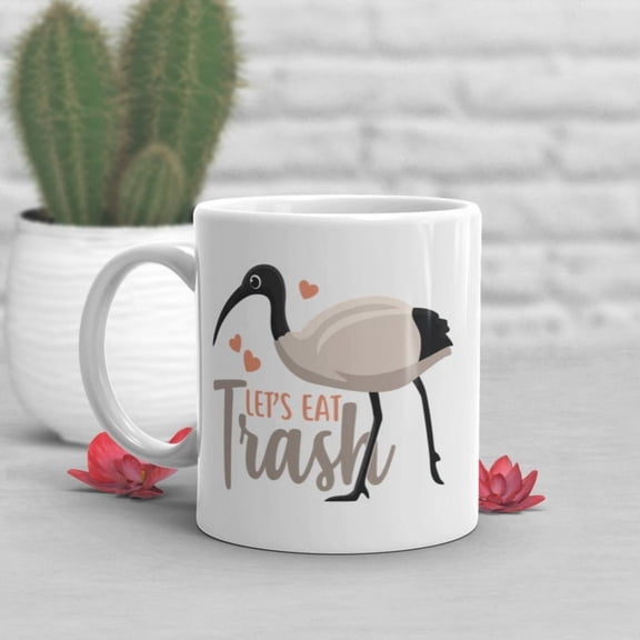Bin Chicken Coffee Mug, Cute Australian White Ibis Gift, Animal Lover, Funny Meme, Gift Him Her, Straya Melbourne Sydneet's Eat Th.