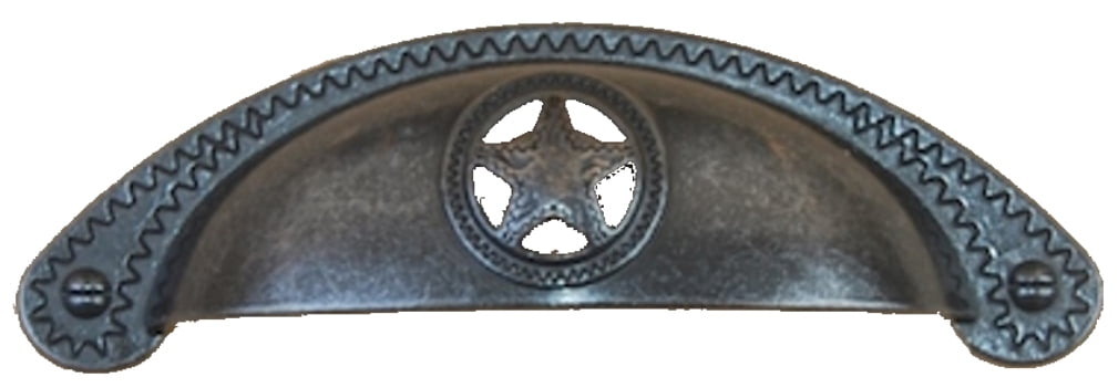 Bin Cup Star with Rope Drawer Cabinet Handle in Oil Rubbed Brass