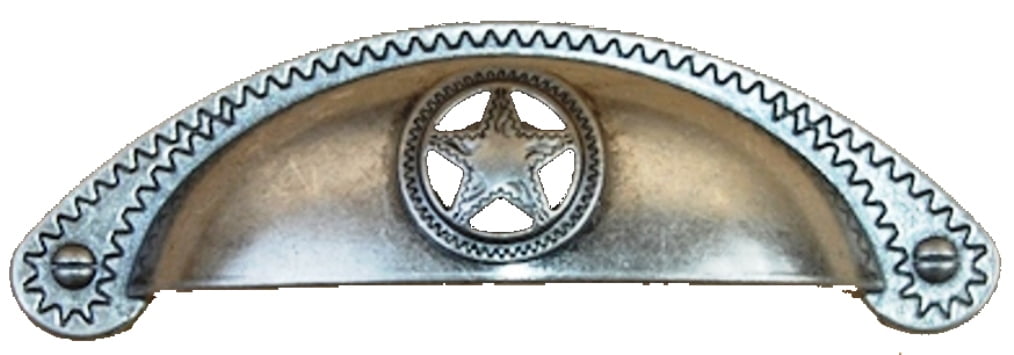 Bin Cup Star with Rope Drawer Cabinet Handle in Old Silver