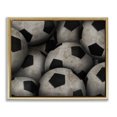 thumbnail image 1 of Stupell Industries Bin Of Soccer Balls Gold Framed Floater Canvas Wall Art, design by Marcus Prime, 25 x 31, 1 of 9