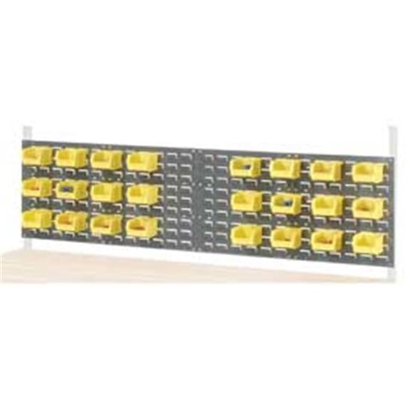 Bin Panel Kit for Bench - Gray - 72 in.