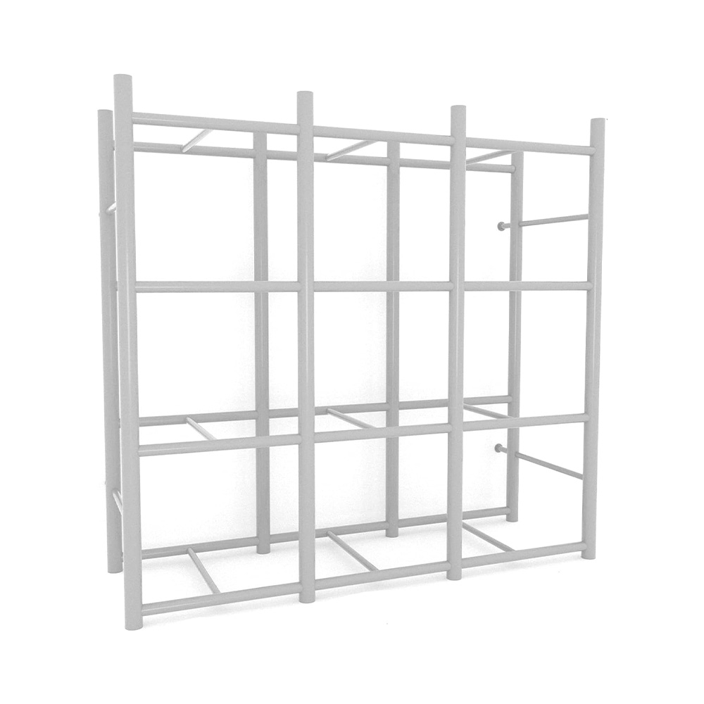 Bin Rack, 12 Totes Shelving Unit with Durable Construction for Easy
