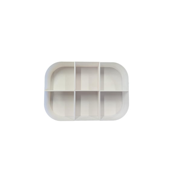 Bin Separators/Sub-Dividers for TROFAST Bins, 6 Bins White