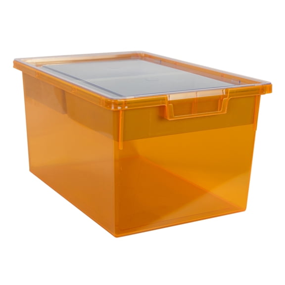 Bin/ Tote/ Tray Divider Kit - Triple Depth 9" Bin in Neon Orange - 1 pack