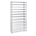 thumbnail image 1 of Quantum Storage Systems WR74-2472-176105RD Wire Heavy Duty 12 Shelves 74" H x 72" W x 24" D with 176 Red Bins 24" L x 5" W x 4" H, 1 of 1