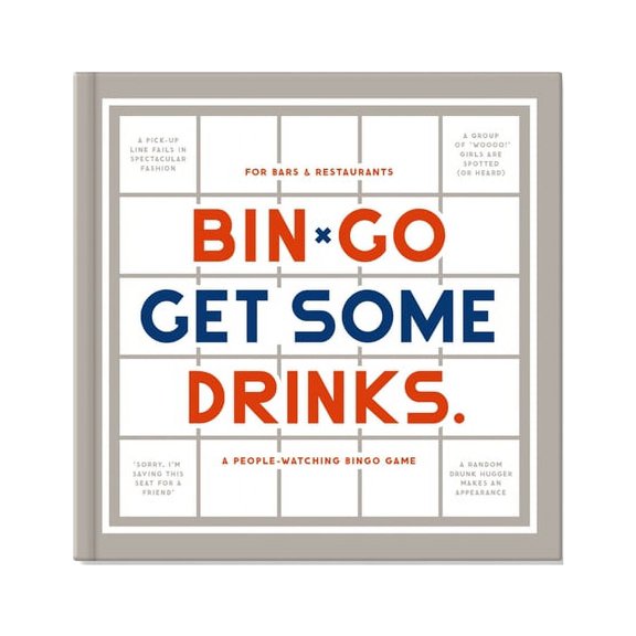 Brass Monkey Bin-go Get A Few Drinks Game Book with Perforated People-Watching Bingo Cards for Bars and Restaurants, 9780735377073, 0735377073, Paperback,