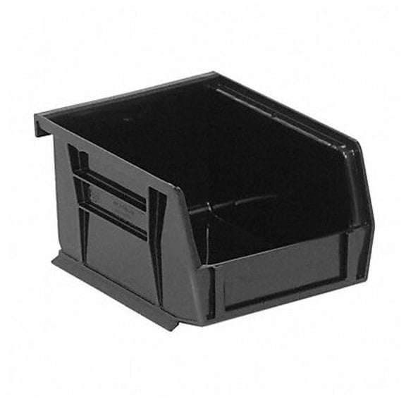 Quantum Storage Systems Hang and Stack Bin,Black,PP,3 in QUS210BR