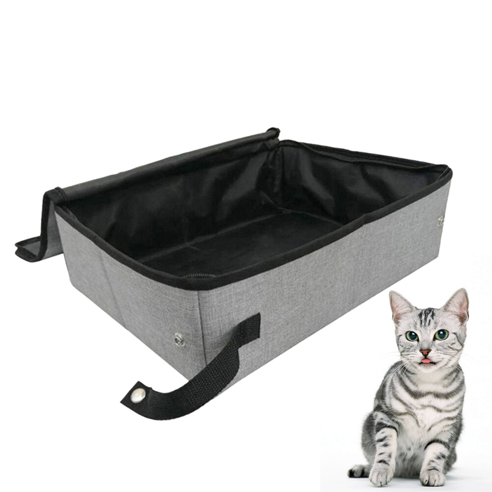 Bin with Lid Cat Litter Toilet Cat Litter Box for Camping Trash Can Cat
