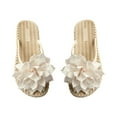 thumbnail image 1 of BinBiL Flower Sandals Versatile Flat Bottomed Herringbone Slippers Beach Sandals, 1 of 6