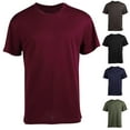 thumbnail image 1 of BinBiL Fresh Clean Threads Crew Neck T-Shirt - Pre Shrunk Soft Fitted Premium Tee - Men’s T- Cotton Poly Wine 10(XL), 1 of 6