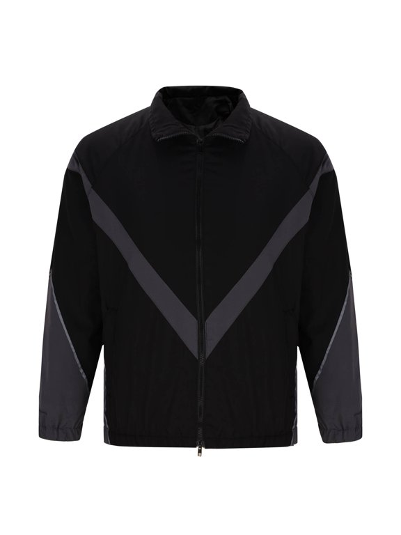 Men coats for winter Warm Men's Thin Reflective Spliced Zipper Jacket with Embedded Thread Loose Casual Jacket