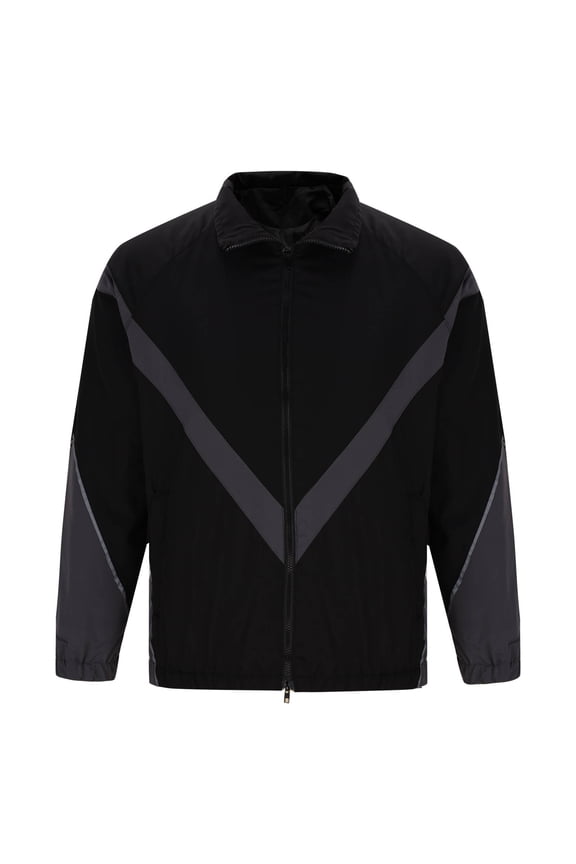 Men coats for winter Warm Men's Thin Reflective Spliced Zipper Jacket with Embedded Thread Loose Casual Jacket