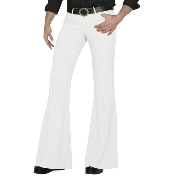 BinBiL Men's Corduroy Vintage Bell Bottom Pants ,Disco Stretchy Flared Pants Fit 60s 70s Outfits for Men,Mens Bell Bottom Jeans.