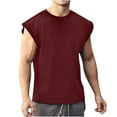 thumbnail image 1 of BinBiL Men's Fitness T-Shirt Vest Fashion Expanded Shoulder O-Neck Sports Casual Sleeveless Muscle Tees Shirts Tank Tops, 1 of 5