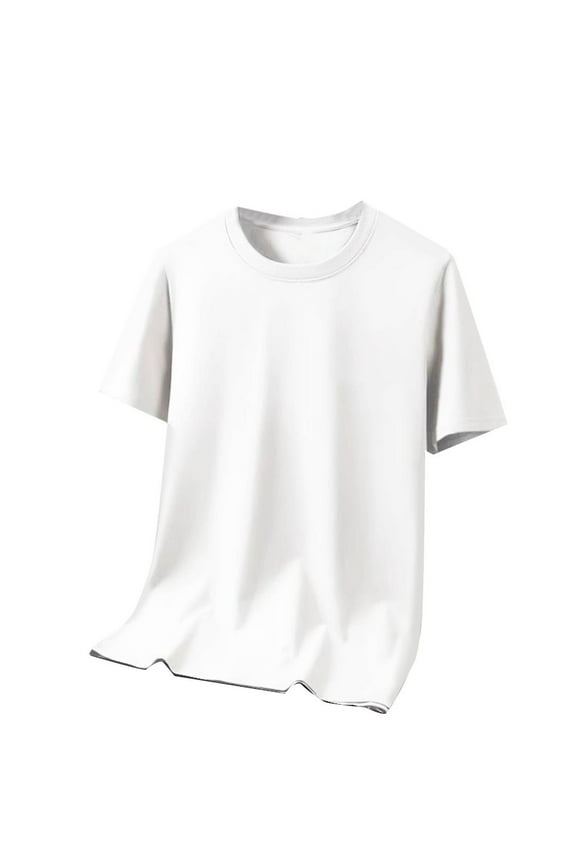 Men's Sun Shirts Short Sleeve UPF 50+ UV Protection Swim Shirts Rash Guard Quick Dry Workout Gym Athletic T-Shirts White XL(XL)