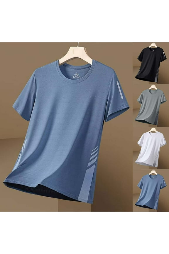 Men's Ultra Soft Bamboo Viscose T-Shirt Curve Hem Lightweight Cooling Short/Long Sleeve Casual Basic Tee Shir White XL(XL)