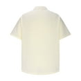 thumbnail image 1 of BinBiL Mens Cotton Linen Henley Shirts Long Sleeve Casual Shirt Summer Beach Hippie T-Shirt Band Collar Shirt Beige L(L), 1 of 4