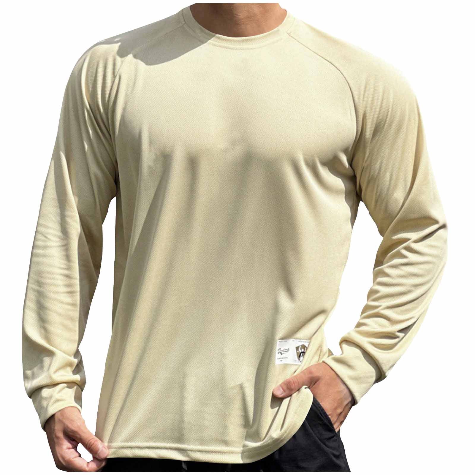 BinBiL Mens Long Sleeve Workout Shirts Moisture Wicking Running ...