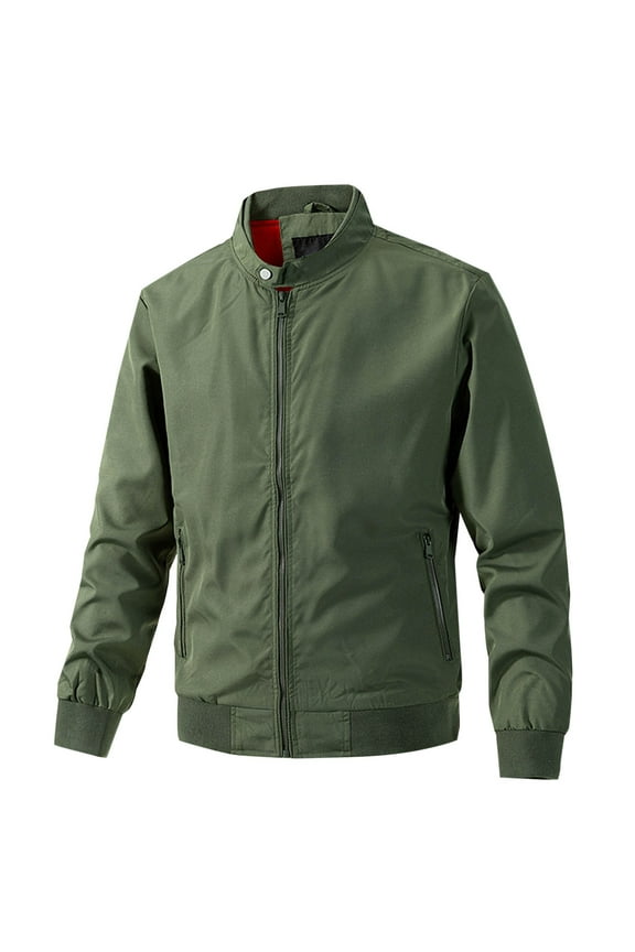 Mens Shirts Long Sleeve Clearance,Men'S Lightweight Jackets Casual Windbreaker Stylish Light Golf Full Zip Up Work Dress Business with Zip Pockets