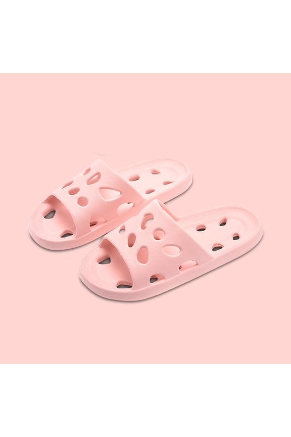 Pillow Slippers for Women and Men | House Slides Shower Sandals | Cushioned Thick Sole Pink-B 38-39