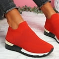 thumbnail image 1 of BinBiL Sandals Stretch Cloth Large Size Women's Summer Comfortable Casual Sports Shoes Red 8(39), 1 of 5