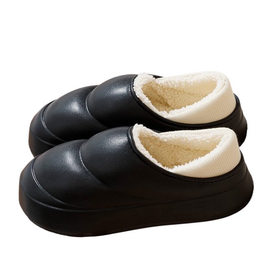 BinBiL Slippers for Women Mens Winter Warm Memory Foam Cotton Home Slippers Soft Plush Fleece Slip on House Slippers for Girls Indoor Outdoor Shoes