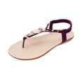 thumbnail image 1 of BinBiL Women Flats Flip Flops Bohemian Open Toe Breathable Comfortable Shoes Roman Sandals, 1 of 4
