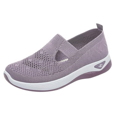 BinBiL Women's New Large Size Casual Mesh Slip-on Women's Shoes Soft Sole Breathable Fashion Mother Shoes