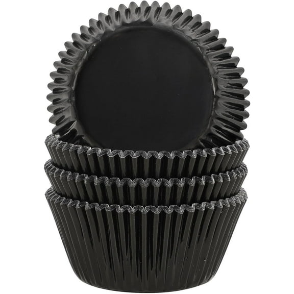 BinDamon Gold Foil Muffin Cupcake Liners/Baking Cups Standard Size, 100-Count