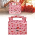 thumbnail image 1 of BinKFF 1 Pcs Valentine’s Day Gift Treat Boxes, Cookie Boxes with Colorful Heart shaped Design for Kids Party Favor, Classroom Exchange Prizes, Valentines Candy Boxes, 1 of 8