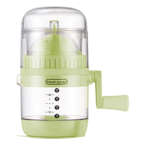 BinKFF 15oz / 450ML Manual Citrus Juicer, Portable Hand Crank Juicer for Orange, Watermelon, Apple, Pineapple, Lemon Lime Squeezer with Grip Handle, Easy to Clean