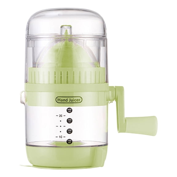 BinKFF 15oz / 450ML Manual Citrus Juicer, Portable Hand Crank Juicer for Orange, Watermelon, Apple, Pineapple, Lemon Lime Squeezer with Grip Handle, Easy to Clean