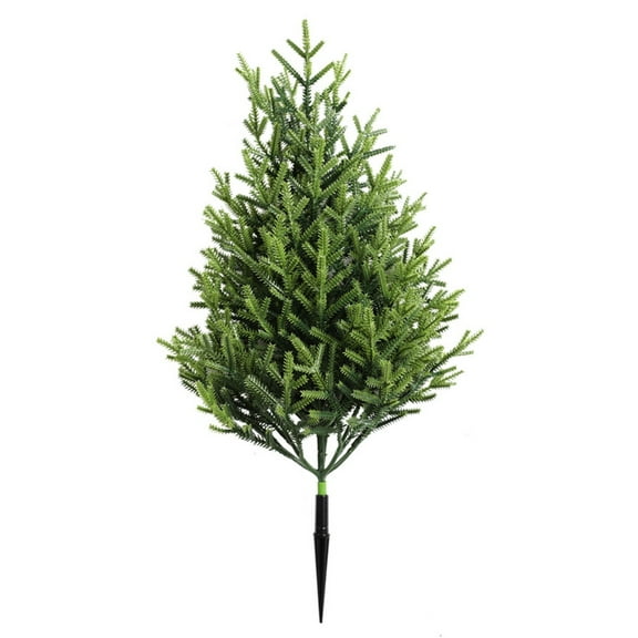 BinKFF 19.6" Christmas Artificial Cedar Topiary Trees with Ground Spike, UV Resistant Faux Cypress Trees, Faux Plants Artificial Bushes for Indoor Outdoor Front Porch Garden