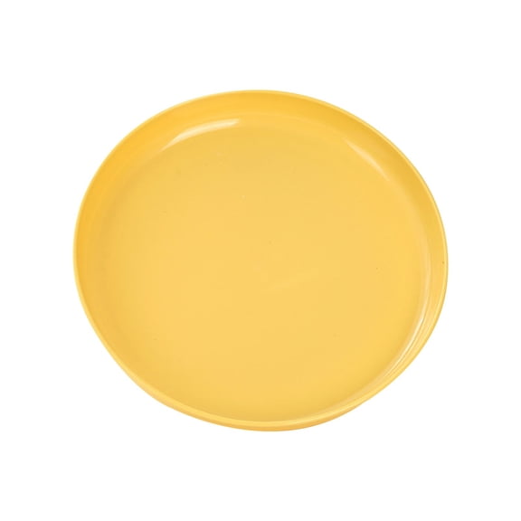 BinKFF 1Pcs Unbreakable Deep Dinner Plates, 7.9 inch Reusable Plastic Wheat Straw Plates, Microwave and Dishwasher Safe Plate for Kitchen, Lightweight Plate for Dessert, BPA Free