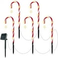 thumbnail image 1 of BinKFF 20" Christmas Candy Cane Lights -4/5/8/12 Pack LED Candy Cane Lights Christmas Decor, Outdoor Christmas Decorations for Yard, Lawn, Garden and Pathway, 1 of 8