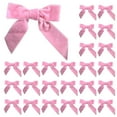 thumbnail image 1 of BinKFF 24 Pcs Christmas Velvet Bows 3.2 x 3.2 inch Vintage Bow Christmas Tree Decorations Xmas Ornaments for Wreath Gifts Wrapping Garland Indoor Outdoor Holiday Party Decor, 1 of 9