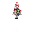 thumbnail image 1 of BinKFF 31.5'' Mini Artificial Christmas Tree with LED Lights, Pre-Lit Snow Flocked Xmas White Trees, Christmas Porch Decorations Small Fake Trees for Outdoor, Home, Porch & Yard, 1 of 7